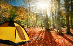 Camping im Herbst